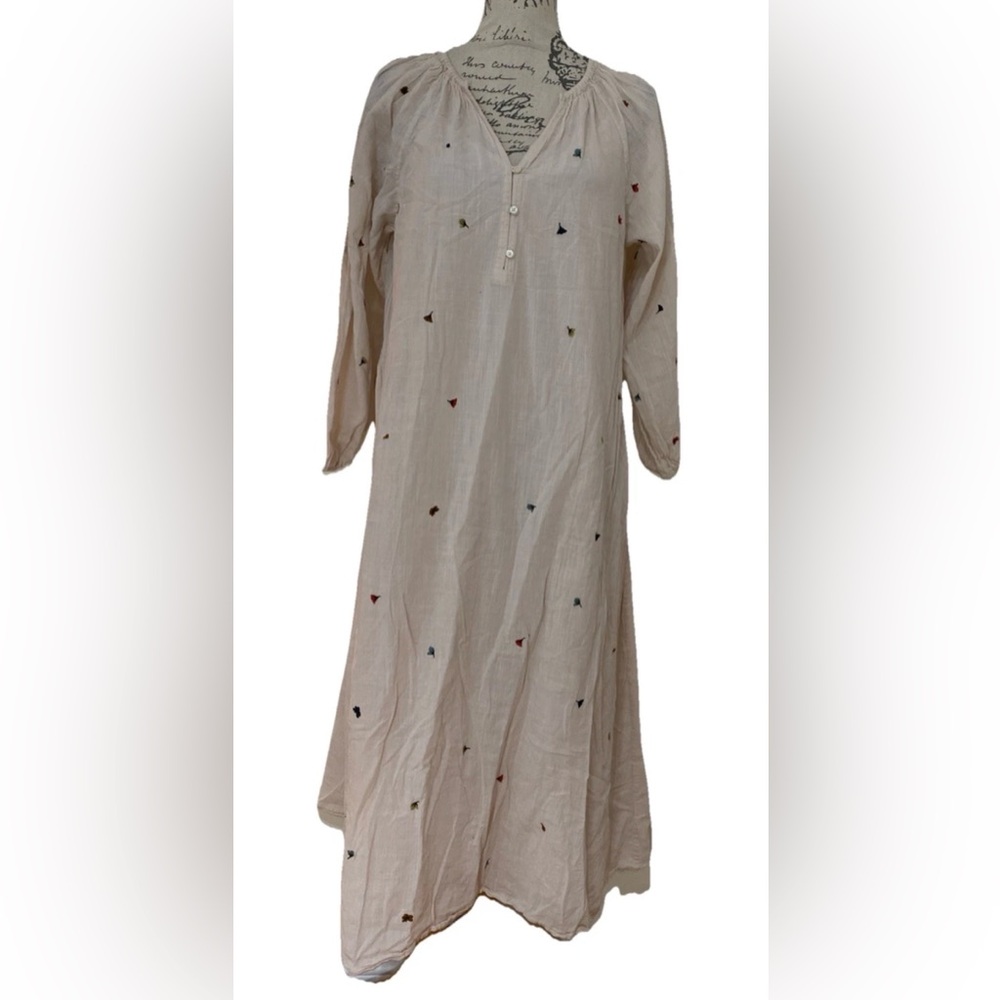 The GREAT Women's Derby Cotton Oversized Midi Dress Size 3